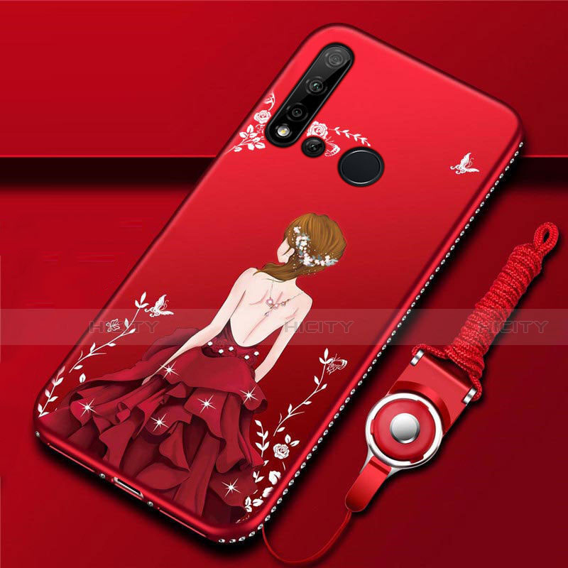 Funda Silicona Gel Goma Vestido de Novia Carcasa S01 para Huawei Nova 5i