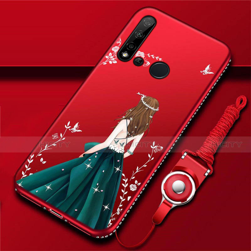 Funda Silicona Gel Goma Vestido de Novia Carcasa S01 para Huawei Nova 5i