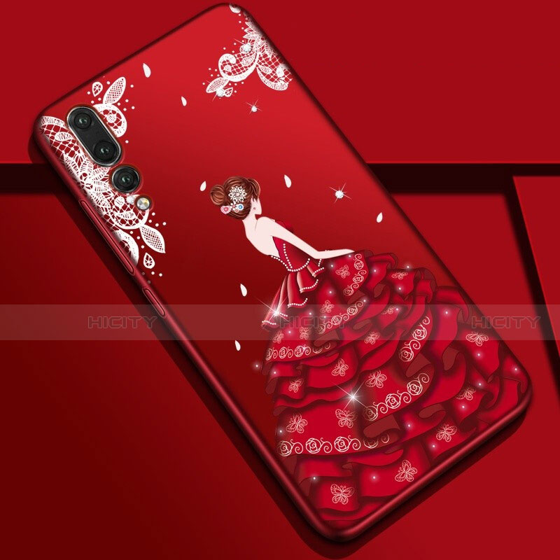 Funda Silicona Gel Goma Vestido de Novia Carcasa S01 para Huawei P20 Pro