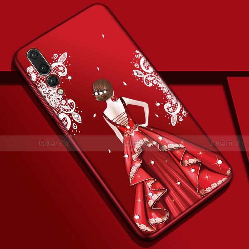 Funda Silicona Gel Goma Vestido de Novia Carcasa S01 para Huawei P20 Pro