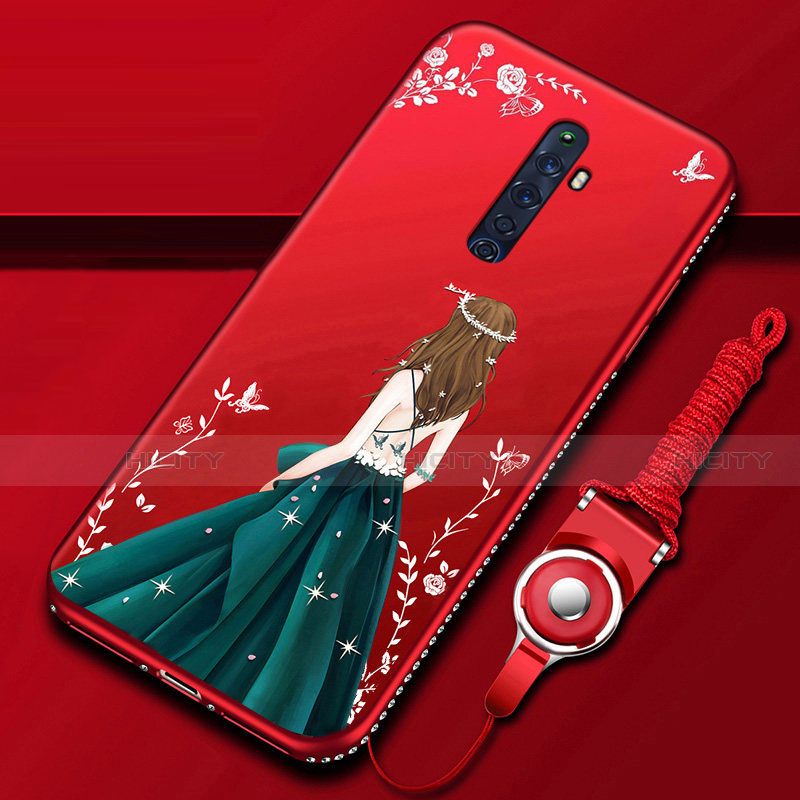 Funda Silicona Gel Goma Vestido de Novia Carcasa S01 para Oppo Reno2 Z