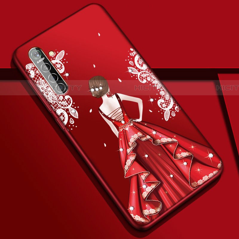 Funda Silicona Gel Goma Vestido de Novia Carcasa S01 para Realme XT