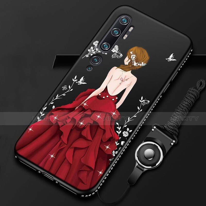 Funda Silicona Gel Goma Vestido de Novia Carcasa S01 para Xiaomi Mi Note 10 Pro