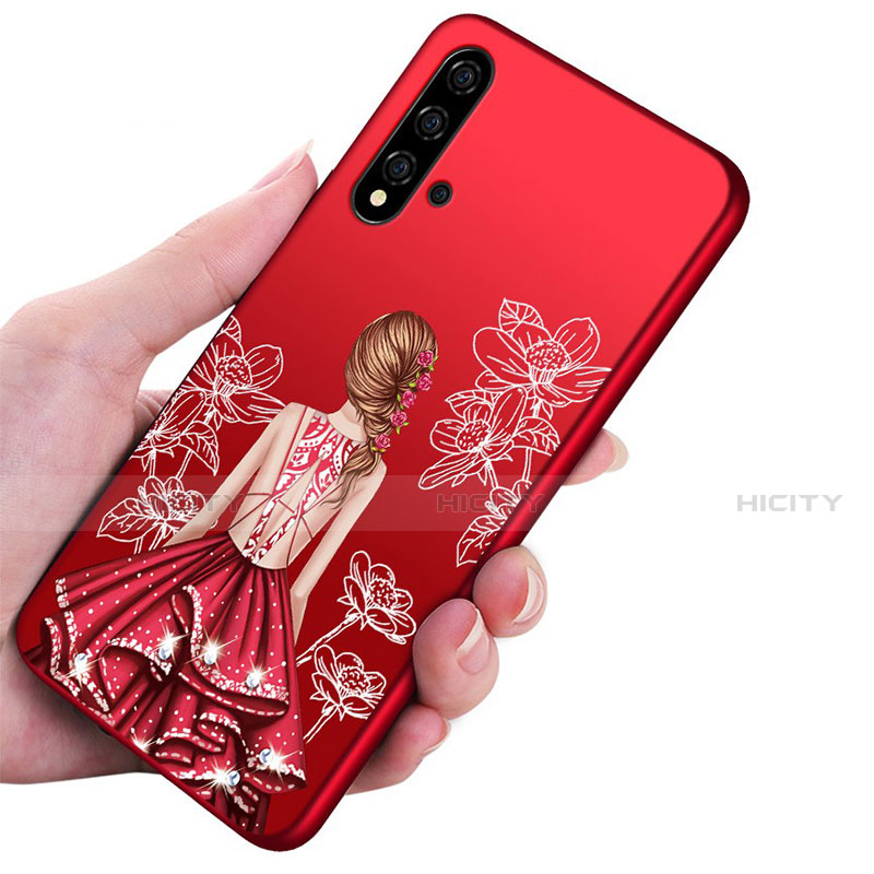 Funda Silicona Gel Goma Vestido de Novia Carcasa S02 para Huawei Nova 5