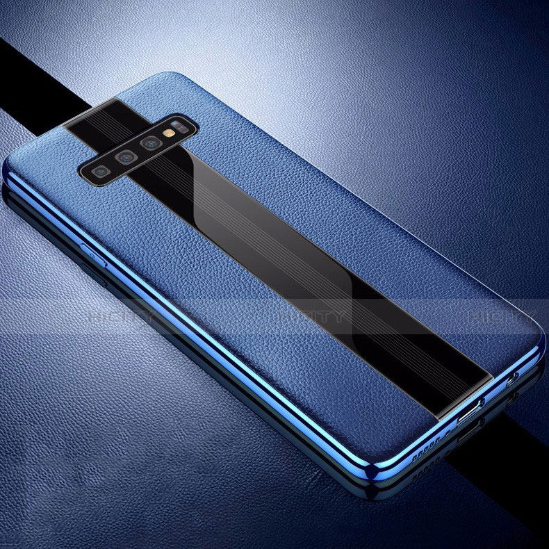 Funda Silicona Goma de Cuero Carcasa A01 para Samsung Galaxy S10 5G Azul