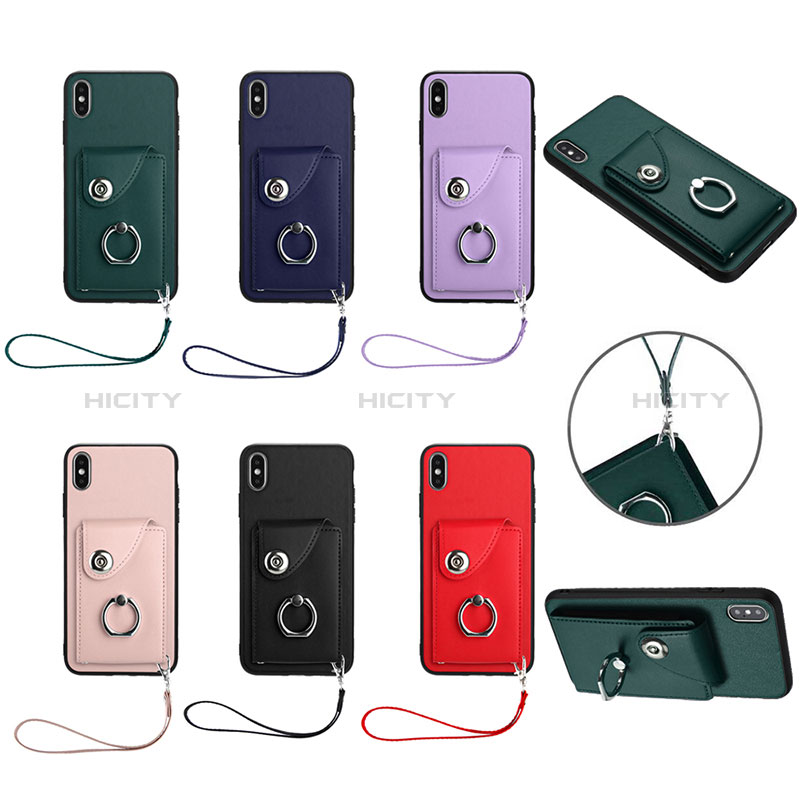 Funda Silicona Goma de Cuero Carcasa BF1 para Apple iPhone X