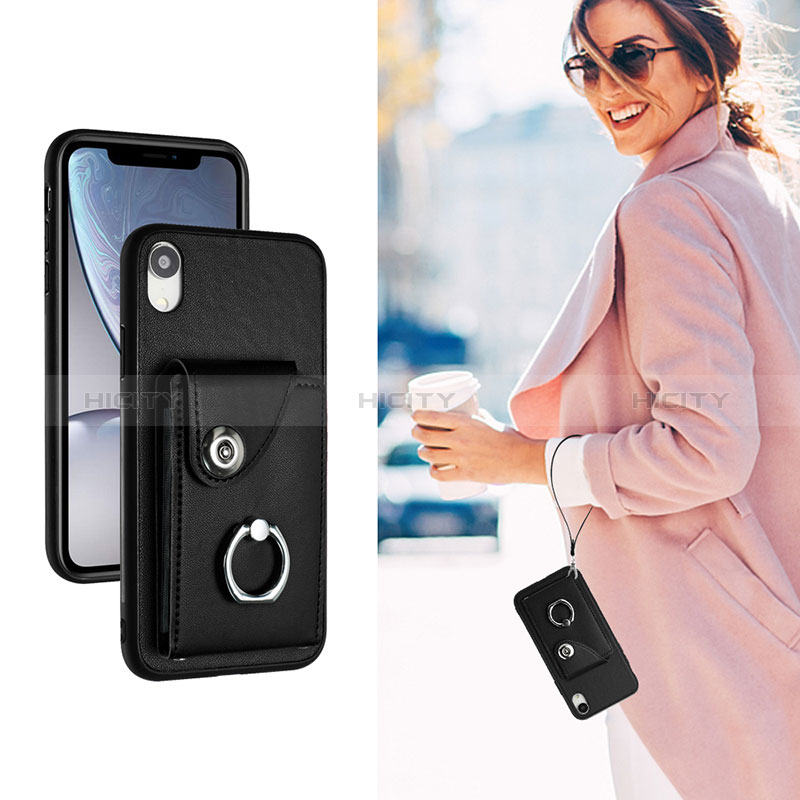 Funda Silicona Goma de Cuero Carcasa BF1 para Apple iPhone XR