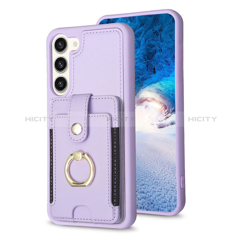 Funda Silicona Goma de Cuero Carcasa BF2 para Samsung Galaxy S23 Plus 5G Purpura Claro