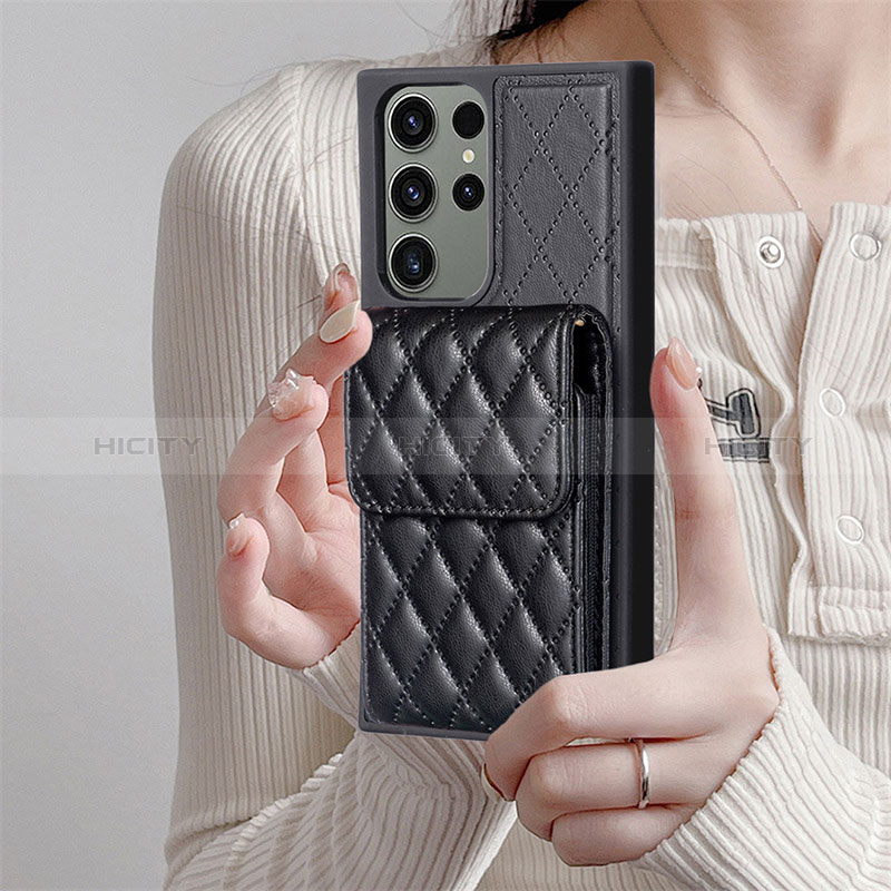 Funda Silicona Goma de Cuero Carcasa BF6 para Samsung Galaxy S22 Ultra 5G