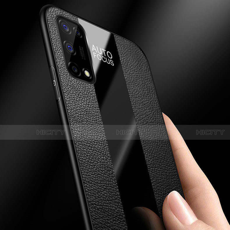 Funda Silicona Goma de Cuero Carcasa con Magnetico Anillo de dedo Soporte para Realme Q2 Pro 5G