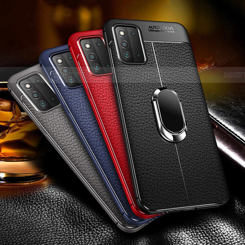 Funda Silicona Goma de Cuero Carcasa con Magnetico Anillo de dedo Soporte para Samsung Galaxy F52 5G