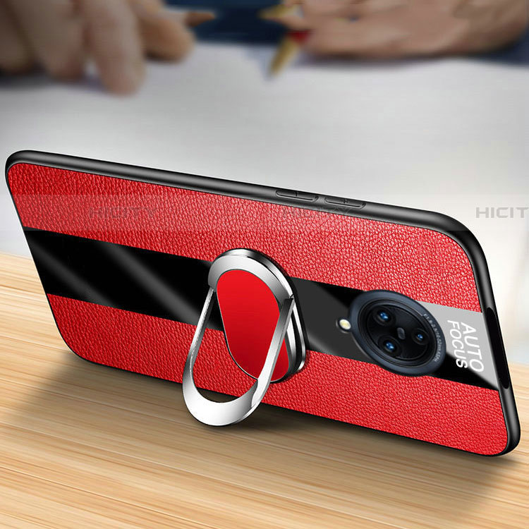 Funda Silicona Goma de Cuero Carcasa con Magnetico Anillo de dedo Soporte para Vivo Nex 3