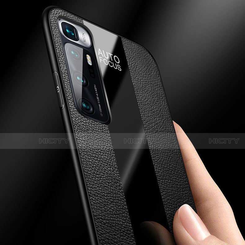 Funda Silicona Goma de Cuero Carcasa con Magnetico Anillo de dedo Soporte para Xiaomi Mi 10 Ultra