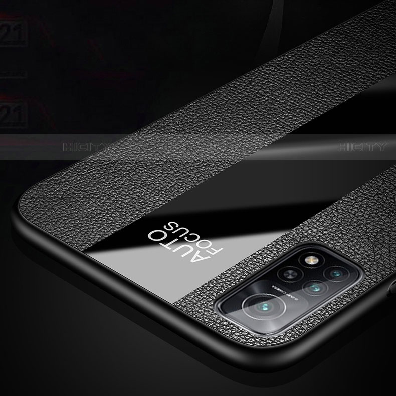 Funda Silicona Goma de Cuero Carcasa con Magnetico Anillo de dedo Soporte para Xiaomi Mi 10T Pro 5G