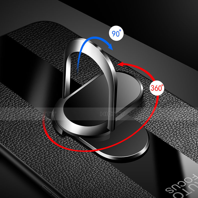 Funda Silicona Goma de Cuero Carcasa con Magnetico Anillo de dedo Soporte para Xiaomi Redmi K30 Pro Zoom