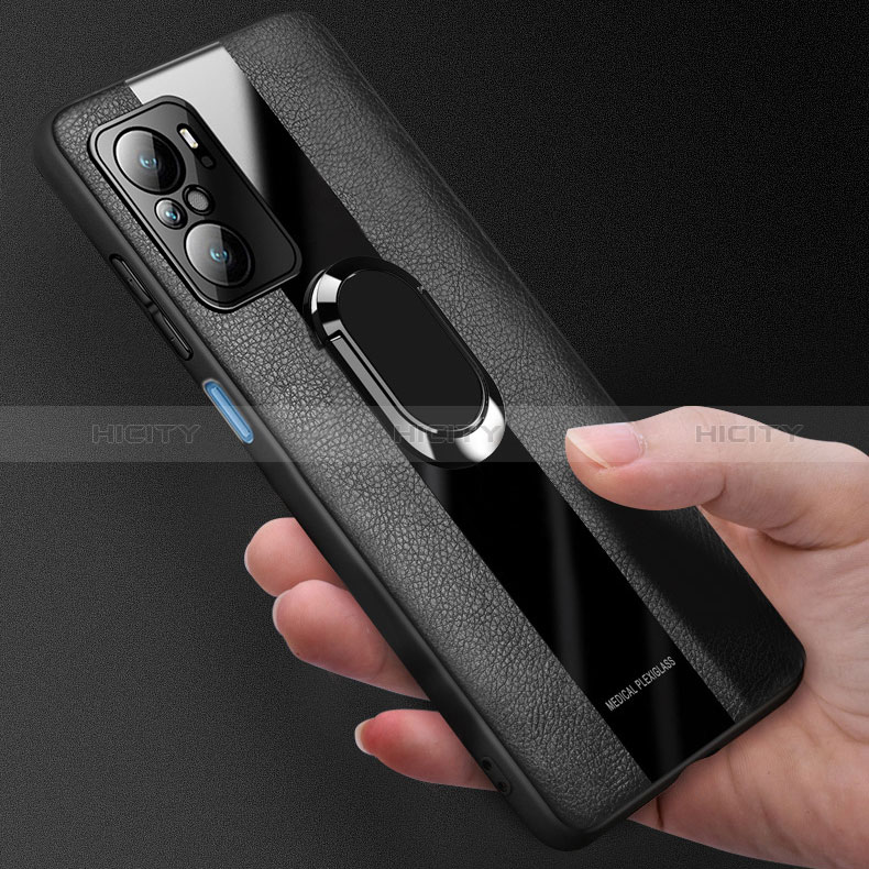 Funda Silicona Goma de Cuero Carcasa con Magnetico Anillo de dedo Soporte PB1 para Xiaomi Mi 11X 5G
