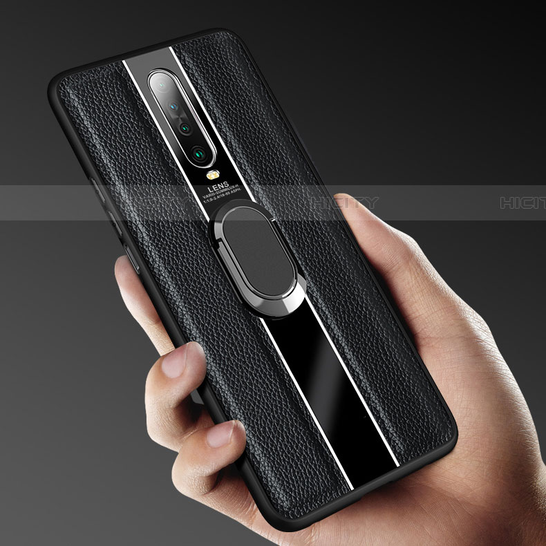 Funda Silicona Goma de Cuero Carcasa con Magnetico Anillo de dedo Soporte S04 para Xiaomi Redmi K30 4G
