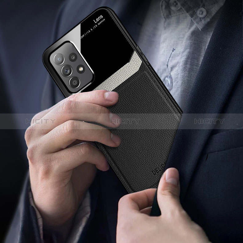 Funda Silicona Goma de Cuero Carcasa con Magnetico FL1 para Samsung Galaxy A23 5G