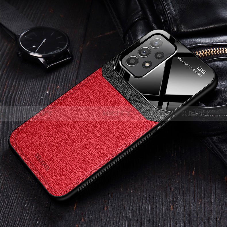 Funda Silicona Goma de Cuero Carcasa con Magnetico FL1 para Samsung Galaxy A23 5G