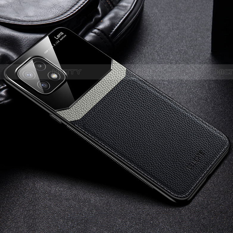 Funda Silicona Goma de Cuero Carcasa con Magnetico FL1 para Samsung Galaxy F42 5G