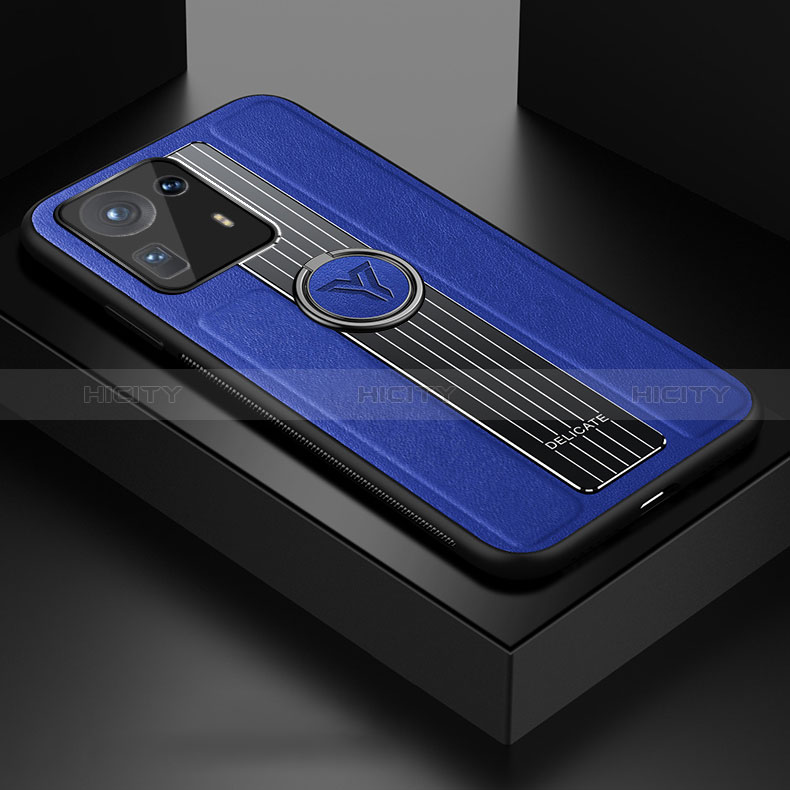 Funda Silicona Goma de Cuero Carcasa con Magnetico FL1 para Xiaomi Mi Mix 4 5G Azul