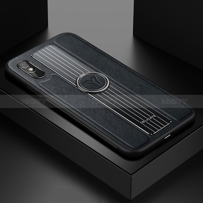 Funda Silicona Goma de Cuero Carcasa con Magnetico FL1 para Xiaomi Redmi 9i