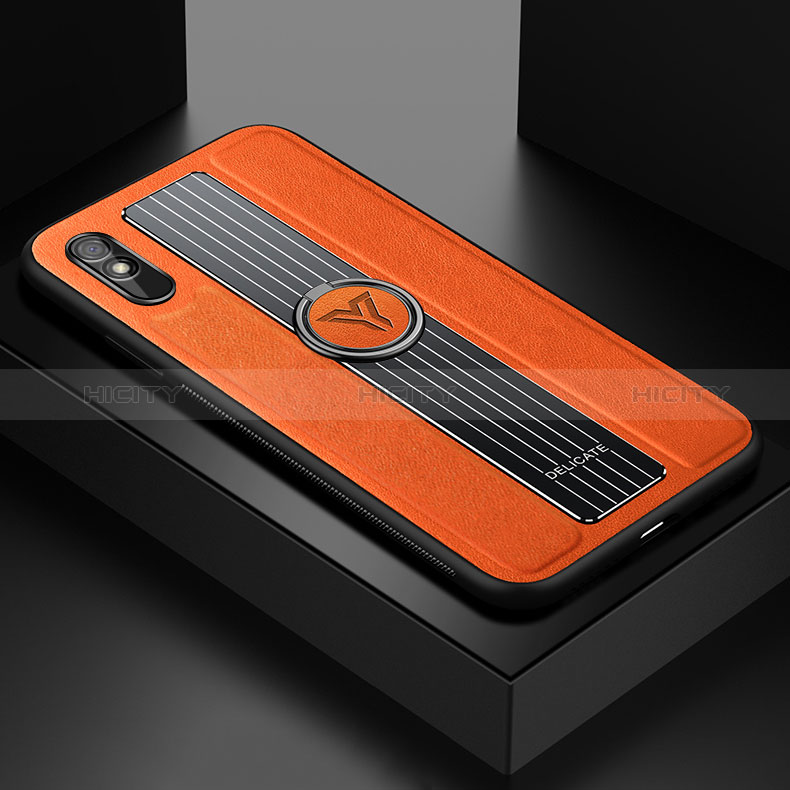 Funda Silicona Goma de Cuero Carcasa con Magnetico FL1 para Xiaomi Redmi 9i