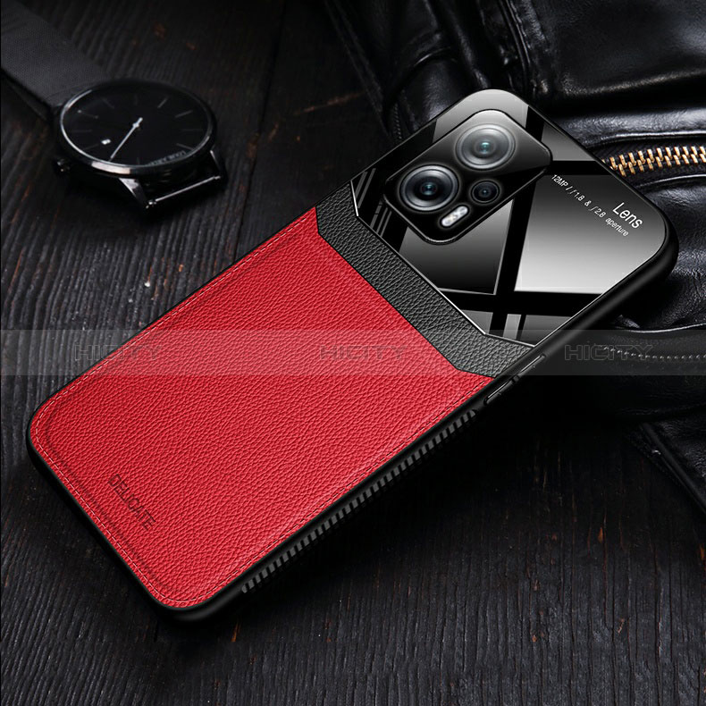 Funda Silicona Goma de Cuero Carcasa con Magnetico FL2 para Xiaomi Poco X4 GT 5G