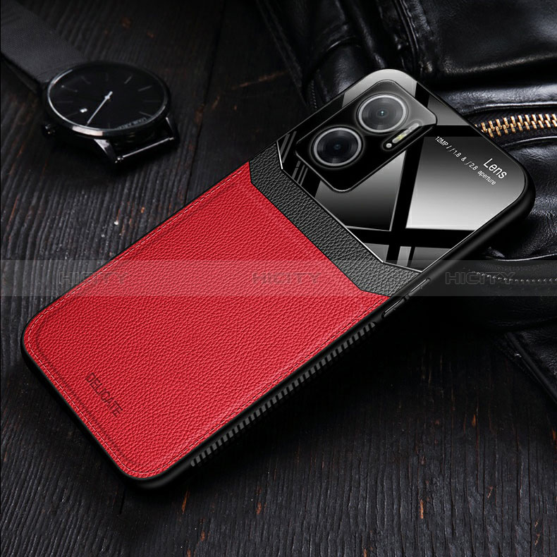 Funda Silicona Goma de Cuero Carcasa con Magnetico FL2 para Xiaomi Redmi 10 Prime Plus 5G