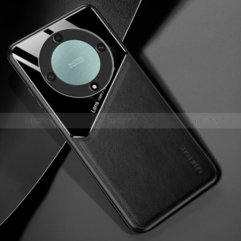 Funda Silicona Goma de Cuero Carcasa con Magnetico para Huawei Honor Magic6 Lite 5G