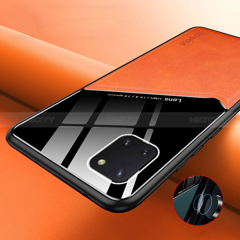 Funda Silicona Goma de Cuero Carcasa con Magnetico para Samsung Galaxy Note 10 Lite