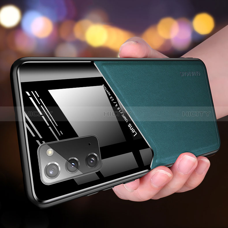 Funda Silicona Goma de Cuero Carcasa con Magnetico para Samsung Galaxy Note 20 5G