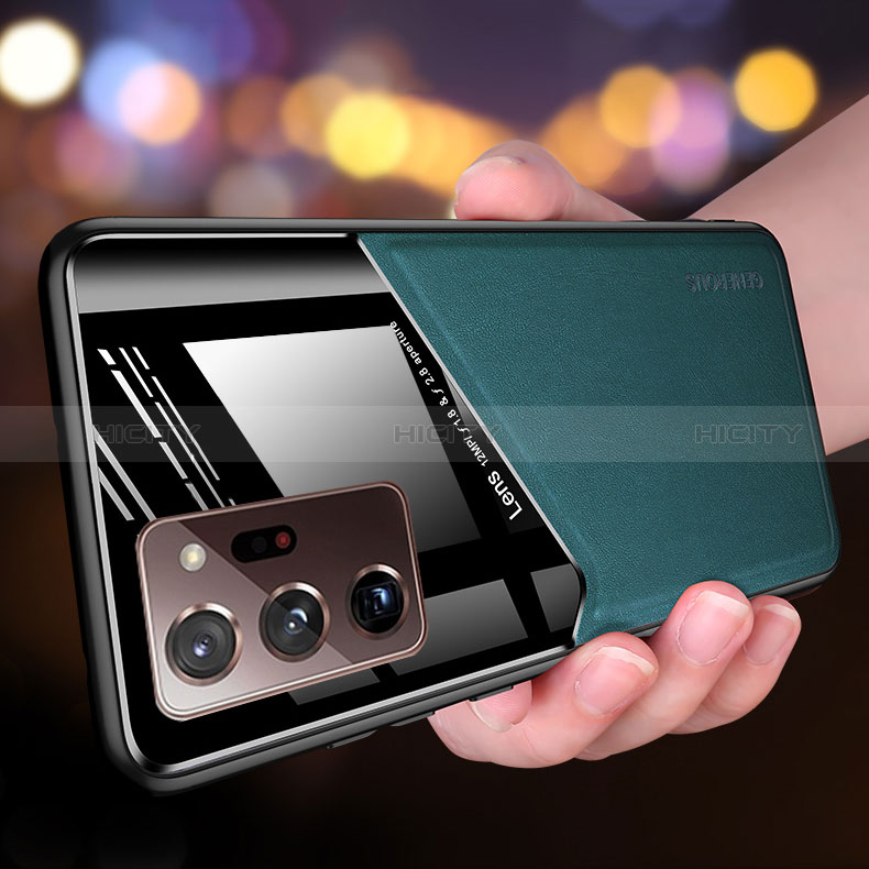 Funda Silicona Goma de Cuero Carcasa con Magnetico para Samsung Galaxy Note 20 Ultra 5G