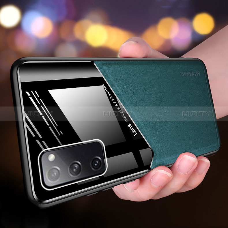 Funda Silicona Goma de Cuero Carcasa con Magnetico para Samsung Galaxy S20 FE 4G