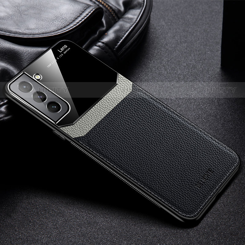 Funda Silicona Goma de Cuero Carcasa con Magnetico para Samsung Galaxy S21 FE 5G