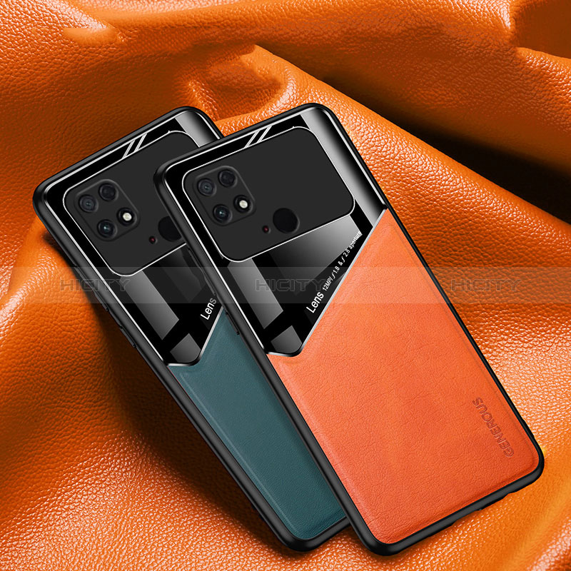 Funda Silicona Goma de Cuero Carcasa con Magnetico para Xiaomi Poco C40