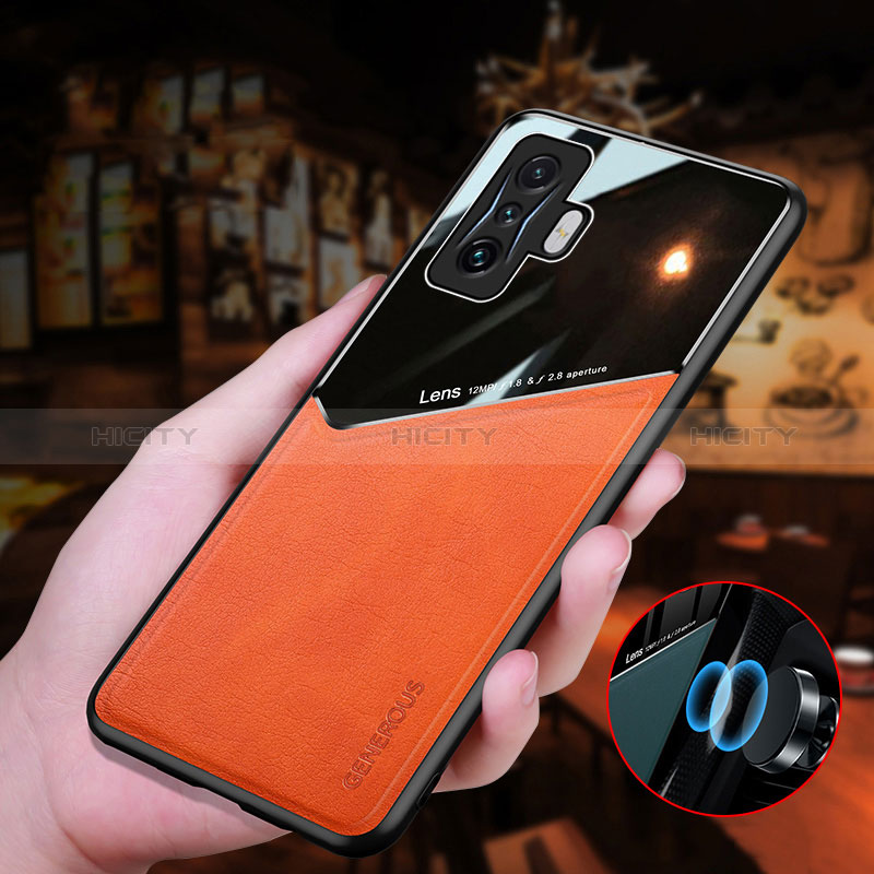 Funda Silicona Goma de Cuero Carcasa con Magnetico para Xiaomi Poco F4 GT 5G