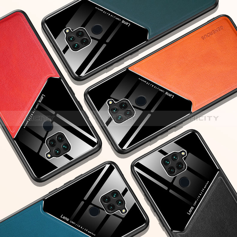 Funda Silicona Goma de Cuero Carcasa con Magnetico para Xiaomi Redmi 10X 4G