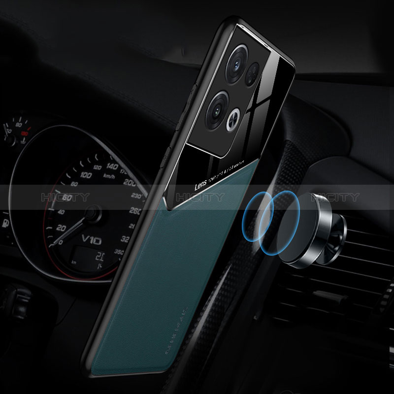 Funda Silicona Goma de Cuero Carcasa con Magnetico para Xiaomi Redmi Note 13 5G