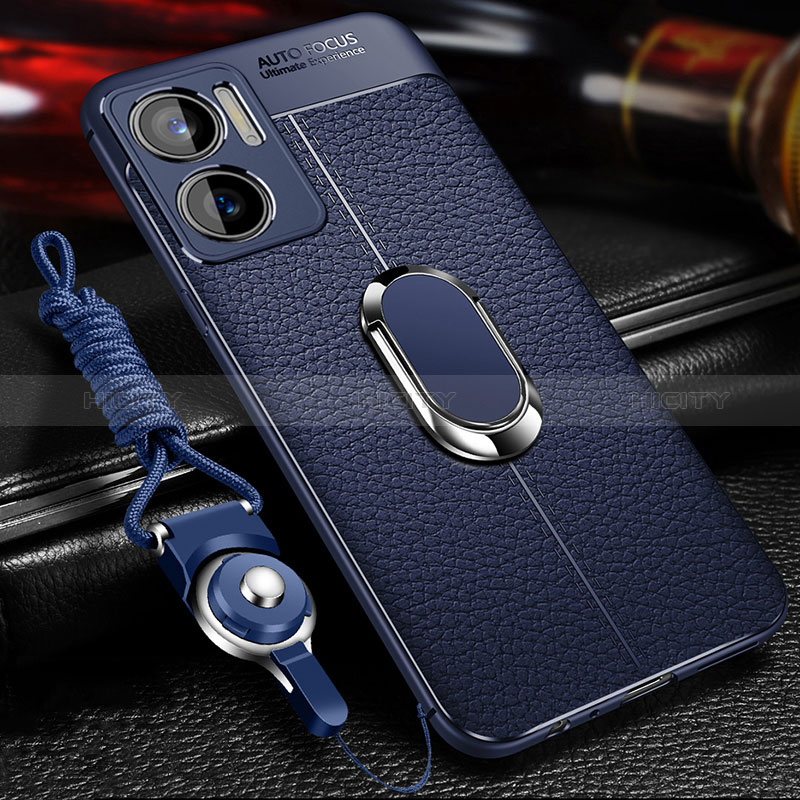 Funda Silicona Goma de Cuero Carcasa con Magnetico S01 para Xiaomi Redmi Note 11E 5G