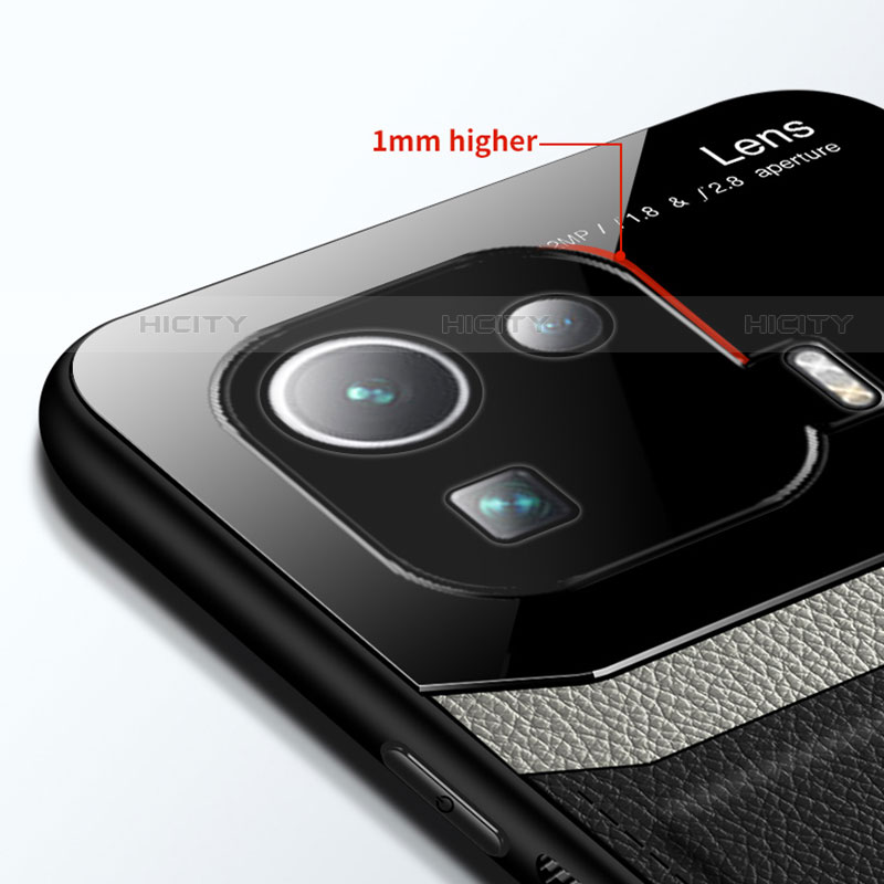 Funda Silicona Goma de Cuero Carcasa con Magnetico S02 para Xiaomi Mi 11 Pro 5G