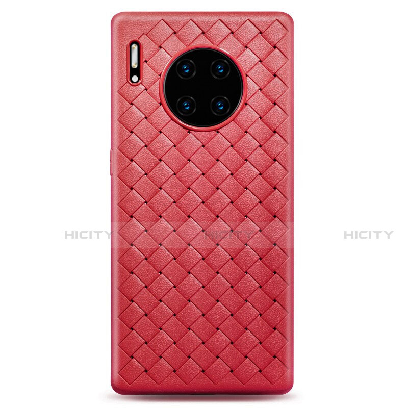 Funda Silicona Goma de Cuero Carcasa D01 para Huawei Mate 30E Pro 5G Rojo