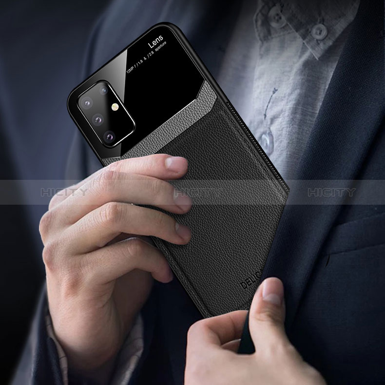 Funda Silicona Goma de Cuero Carcasa FL1 para Samsung Galaxy A91