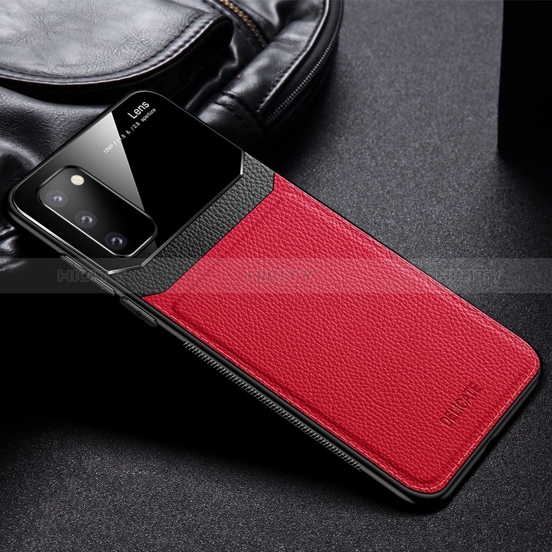 Funda Silicona Goma de Cuero Carcasa FL1 para Samsung Galaxy S20 Lite 5G Rojo