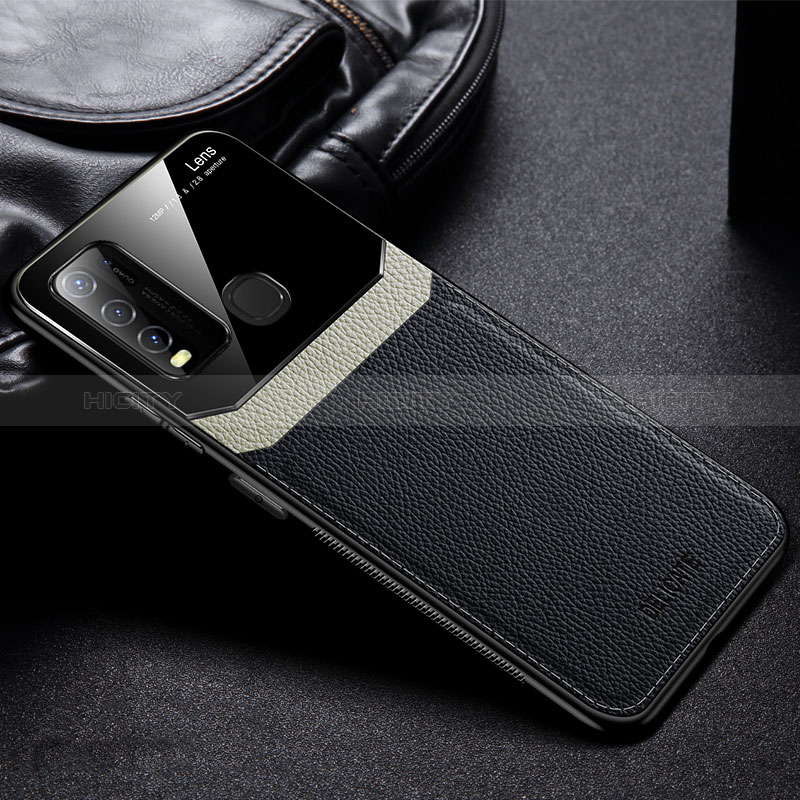 Funda Silicona Goma de Cuero Carcasa FL1 para Vivo Y50 Negro