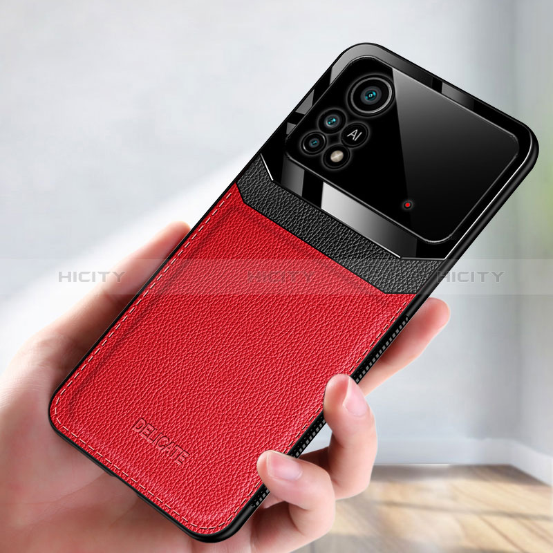 Funda Silicona Goma de Cuero Carcasa FL1 para Xiaomi Redmi Note 11E Pro 5G