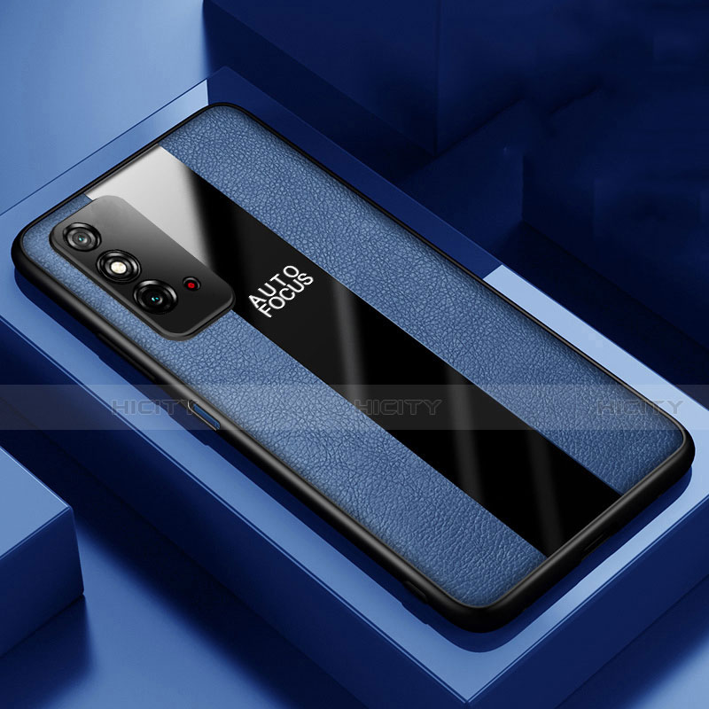 Funda Silicona Goma de Cuero Carcasa H01 para Huawei Honor X10 Max 5G Azul