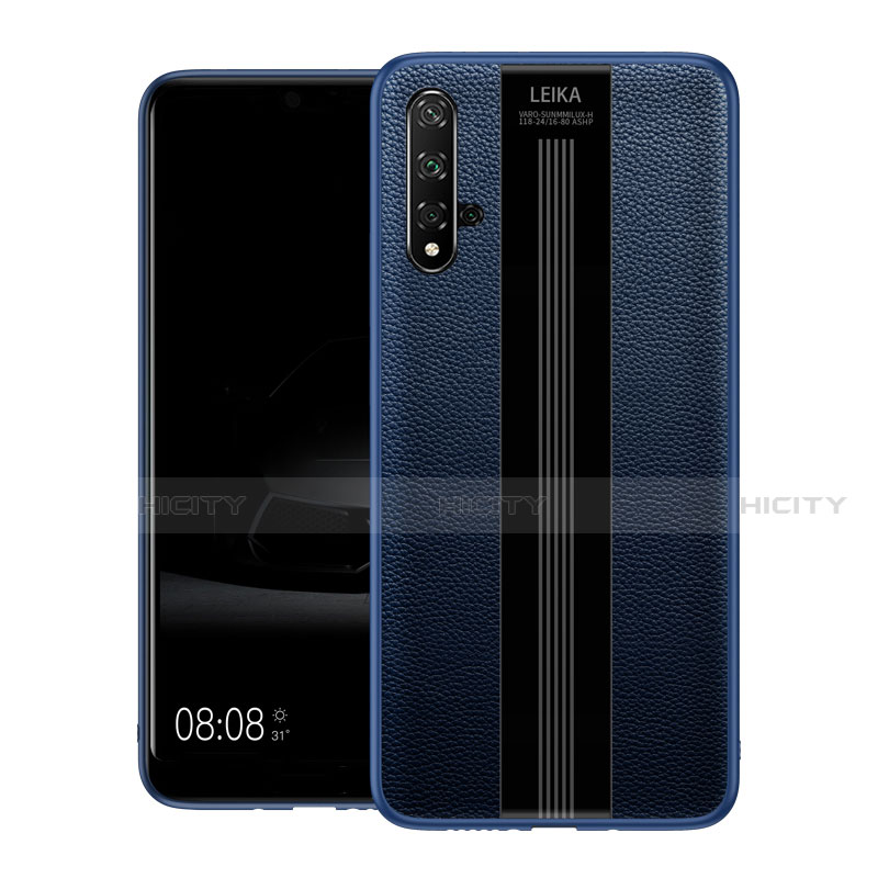 Funda Silicona Goma de Cuero Carcasa H01 para Huawei Nova 5T