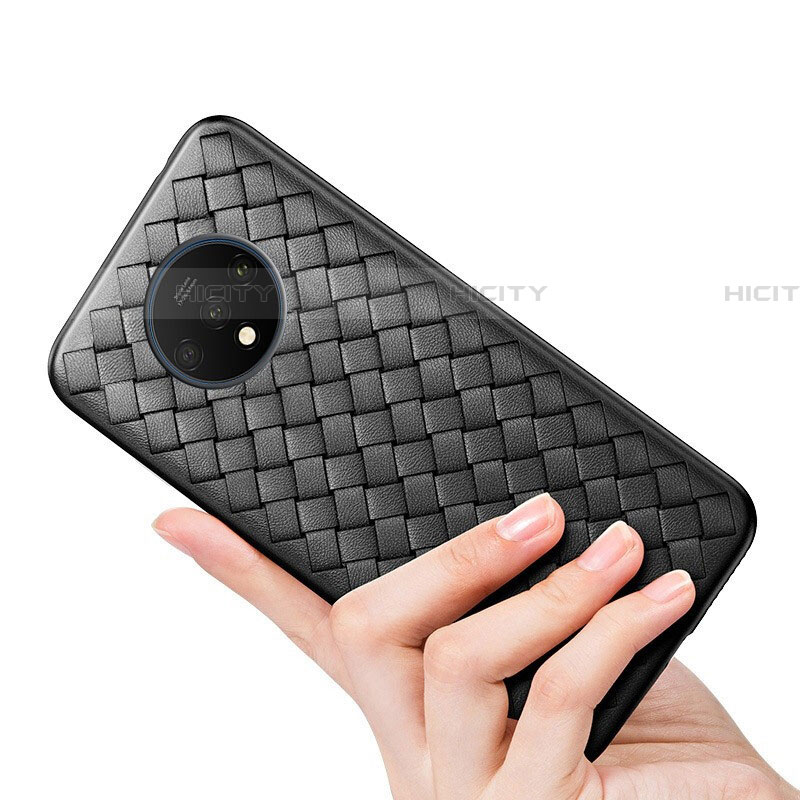 Funda Silicona Goma de Cuero Carcasa H01 para OnePlus 7T