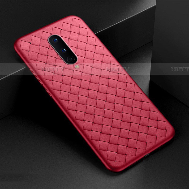 Funda Silicona Goma de Cuero Carcasa H01 para OnePlus 8